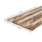 Painel de Madeira Teca Natural 30x200x1,9cm Settis