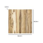 Painel De Madeira Teca Quadrado Multiuso Natural 60,9x60,9x2,