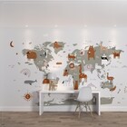 Painel de Parede de Poliéster e PVC Mapa Cinza 2,9x5m Muse