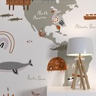 Painel de Parede de Poliéster e PVC Mapa Cinza 2,9x5m Muse