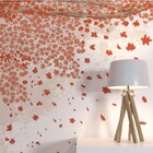 Painel de Parede de Poliéster e PVC Natureza Vermelho 1,7x4m Muse