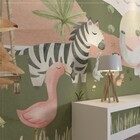 Painel de Parede de Poliéster e PVC Safari Colorido 1,7x4m Muse