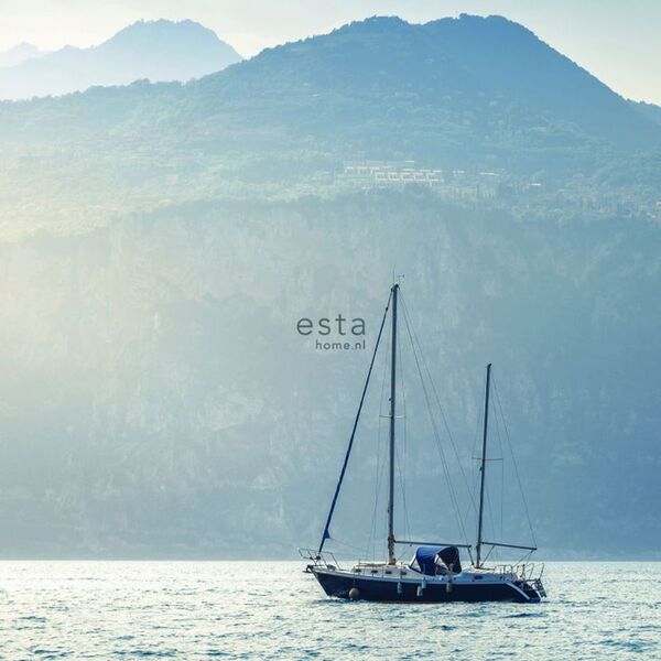 Painel de Parede Estampa de Paisagem de Barco no Mar