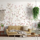 Painel de Parede Floral Rosa 270x156 Bobinex