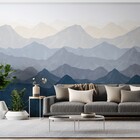 Painel de Parede Frase Azul 270x156 Bobinex