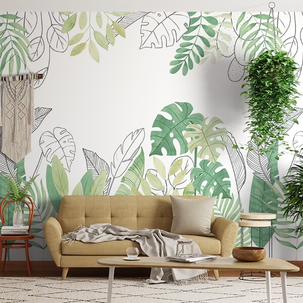 Painel de Parede Natureza Verde 270x260 Bobinex