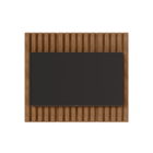 Painel de Parede Ripado Suspenso Embutido para Sala de Estar