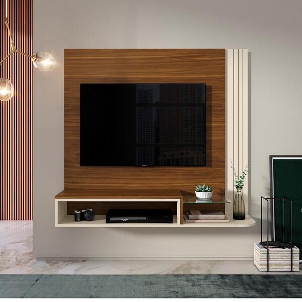 Painel De Parede Suspenso Bancada Londres Para Tv 48 Pol
