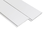 Painel de Revestimento Lambril em MDF 135x15cm Branco 4 peças