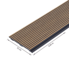 Painel de Revestimento em Poliestireno 15x280cm Jequitibá Nero Santa Luzia