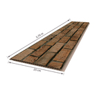 Painel de Revestimento em PVC 25x270cm Tijolo Rustic Plasbil - 10 Peças