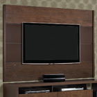 Painel De Tv 180cm - Laminado Em Madeira - Imbuia Natural