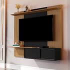 Painel De Tv 2 Prateleira Piacenza Preto