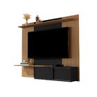 Painel De Tv 2 Prateleira Piacenza Preto