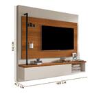 Painel De Tv 55 Polegadas Estilo Industrial Carvalho Off Whit