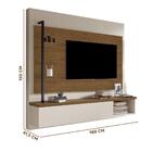 Painel De Tv 55 Polegadas Estilo Industrial Malbec Off White