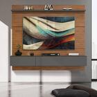 Painel De Tv 65 Polegadas Para Sala Freijó Cinza Urbano Ônix