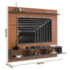 Painel De Tv 65 Polegadas Para Sala Freijó Cinza Urbano Ônix