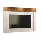 Painel De Tv 70 Polegadas Off White E Marrom Ripado Malibu 1,