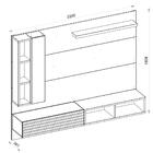 Painel De Tv 75 Polegadas Action Caemmun Havana Off White