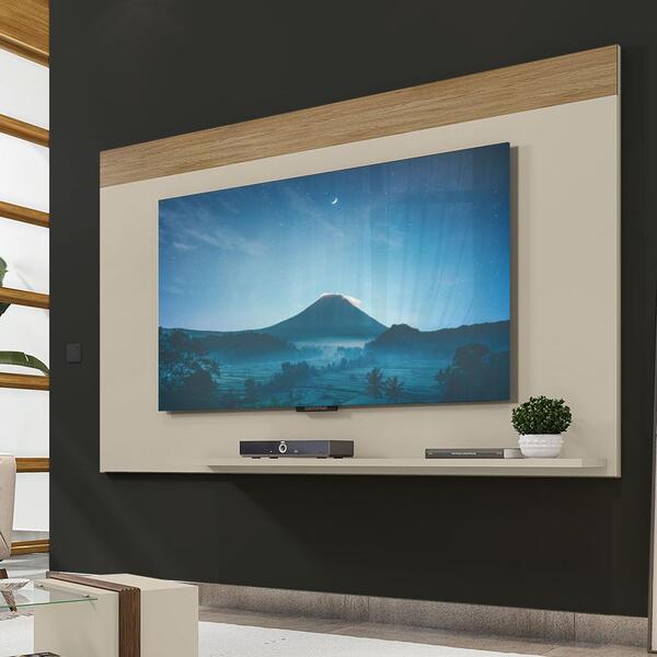 Painel De Tv 75 Polegadas Malha Caemmun Off White Buriti
