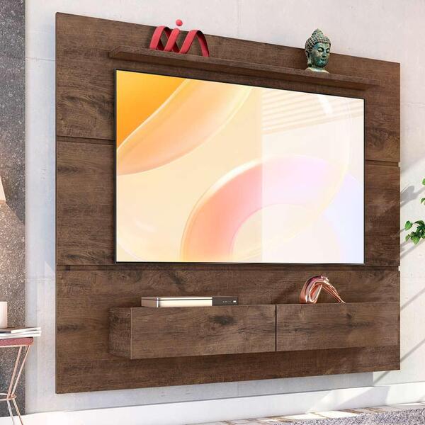 Painel De Tv Até 60 Polegadas 2 Portas Jacarandá Arezzo Zanzi