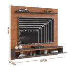 Painel De Tv Até 60 Polegadas Freijó Cinza Urbano Citrino Sho