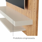 Painel De Tv Até 65 Pol. Lírio Babus - Naturalle / Off White
