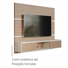 Painel De Tv Até 65 Pol. Luna Babus - Cinamomo / Off White