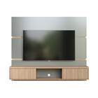 Painel De Tv Até 65 Pol. Luna Babus - Cinza / Cinamomo Ripado