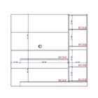 Painel De Tv Com Estante Branco E Tubos Cromados Carraro