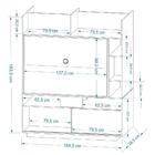 Painel De Tv Divisor De Ambientes Versus Versátil - Branco