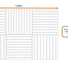 Painel De Tv Em Placa Modular 50x50cm Madersilva Amarelo