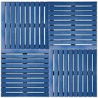 Painel De Tv Em Placa Modular 50x50cm Madersilva Azul Del Rey