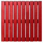 Painel De Tv Em Placamodular 50cmx50cm   Vermelho Tomate Seco