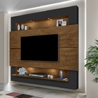 Painel De Tv Grande Cor Preto / Malbec  Tv Até 75 Luxo