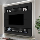 Painel De Tv Grande Cor Preto  Tv Até 75"