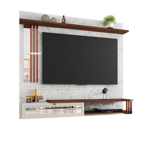Painel De Tv Home Suspenso Pérola 180cm Atenna/imbuia - Vizza