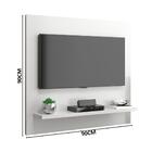 Painel De Tv Para Quarto Branco Acetinado Yan Patrimar