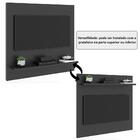 Painel De Tv Para Quarto Preto Acetinado Yan Patrimar