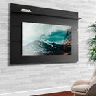 Painel De Tv Para Quarto Prism Preto Acetinado Patrimar