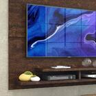 Painel De Tv Para Sala 50 Polegadas Noce Mônaco New Lukaliam