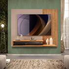 Painel De Tv Para Sala Até 50 Polegadas Ripado Carvalho Nobre