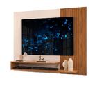Painel De Tv Para Sala Até 50 Polegadas Ripado Freijó Off Whi