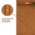 Painel De Tv Para Sala Até 75 Polegadas 250cm X 240cm Freijó