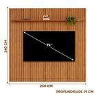 Painel De Tv Para Sala Até 75 Polegadas 250cm X 240cm Freijó