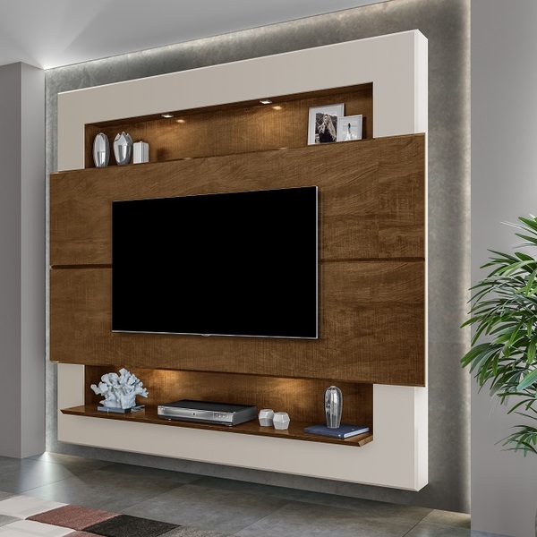 Painel De Tv Para Tv Grande Luxo Alto Padrão Luapa Moveis