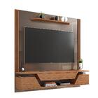 Painel De Tv Ripado 60 Polegadas Cinza Pérola Noce Afrodite 1