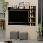 Painel De Tv Ripado Até 32 Polegadas Com Prateleiras Netmobil