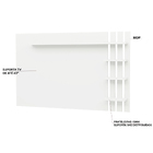 Painel De Tv Ripado Até 32 Polegadas Com Prateleiras Netmobil